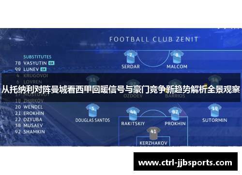 从托纳利对阵曼城看西甲回暖信号与豪门竞争新趋势解析全景观察